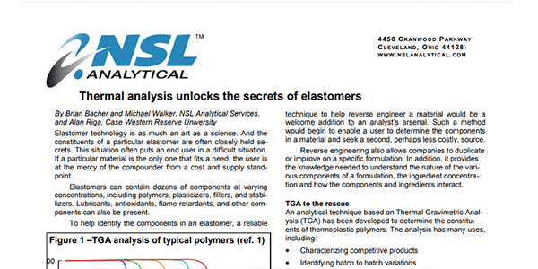 featured image of Thermal Analysis Unlocks the Secrets of Elastomers